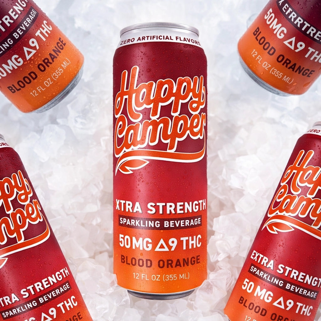 BLOOD ORANGE - 50MG D9 THC  EXTRA STRENGTH SPARKLING BEVERAGE