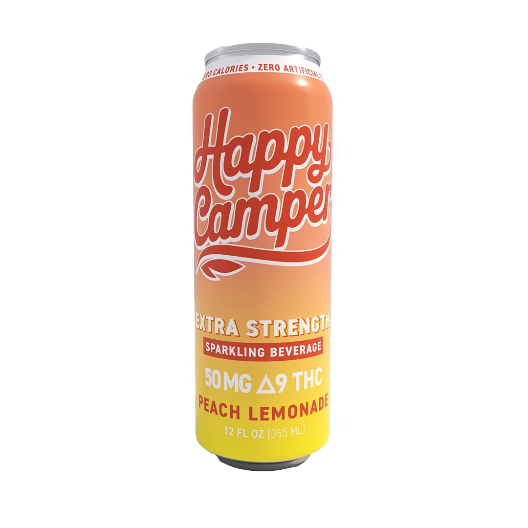 PEACH LEMONADE - 50MG D9 THC  EXTRA STRENGTH SPARKLING BEVERAGE