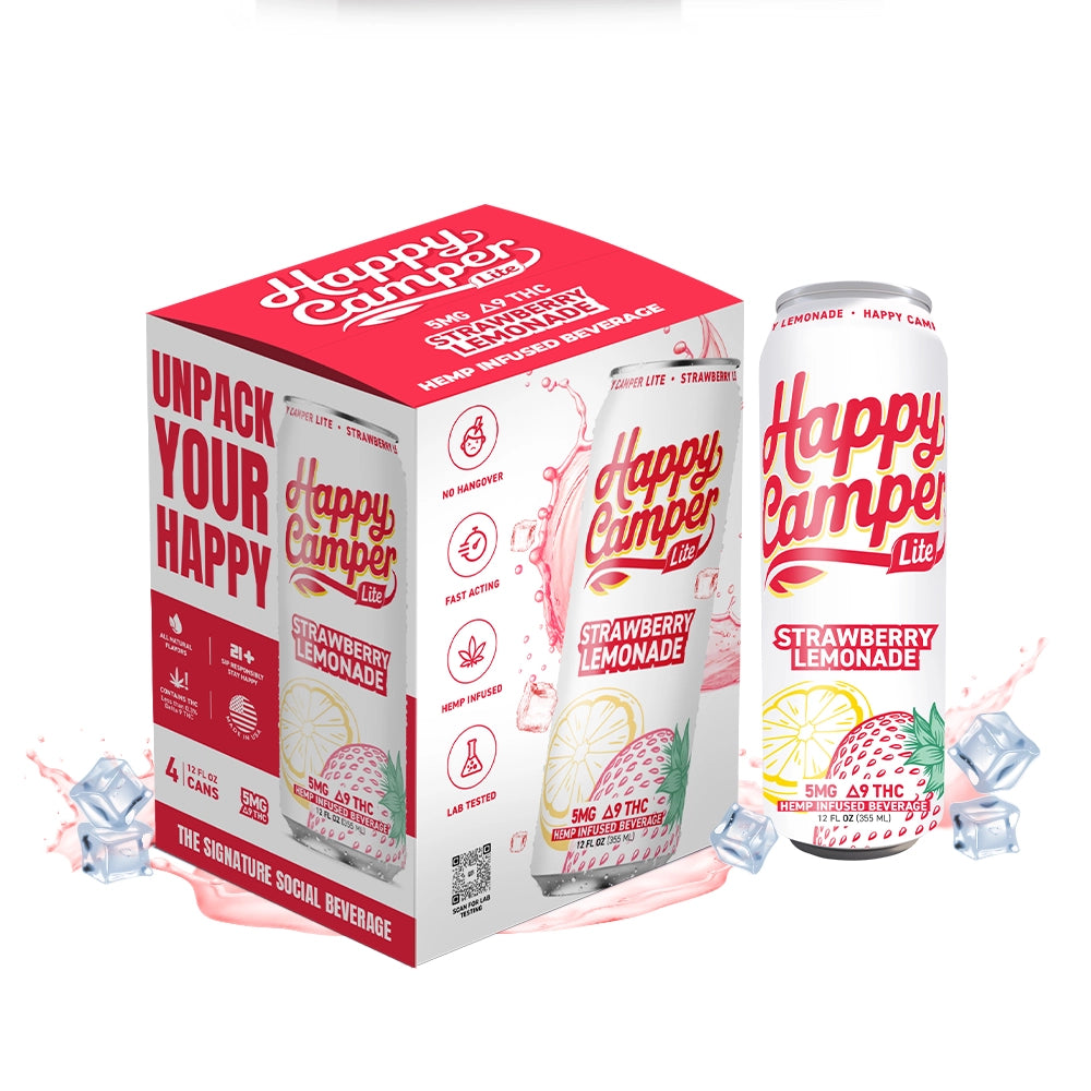 STRAWBERRY LEMONADE - 5MG D9 HEMP INFUSED BEVERAGE